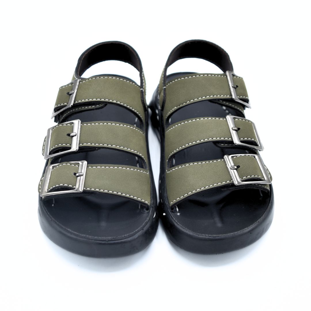 Triple Buckle Sandals