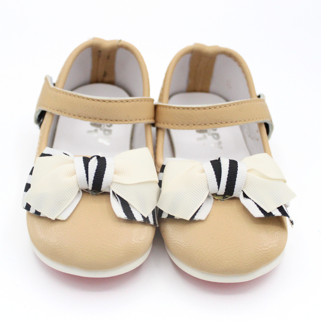 Stripy Bow Pumps