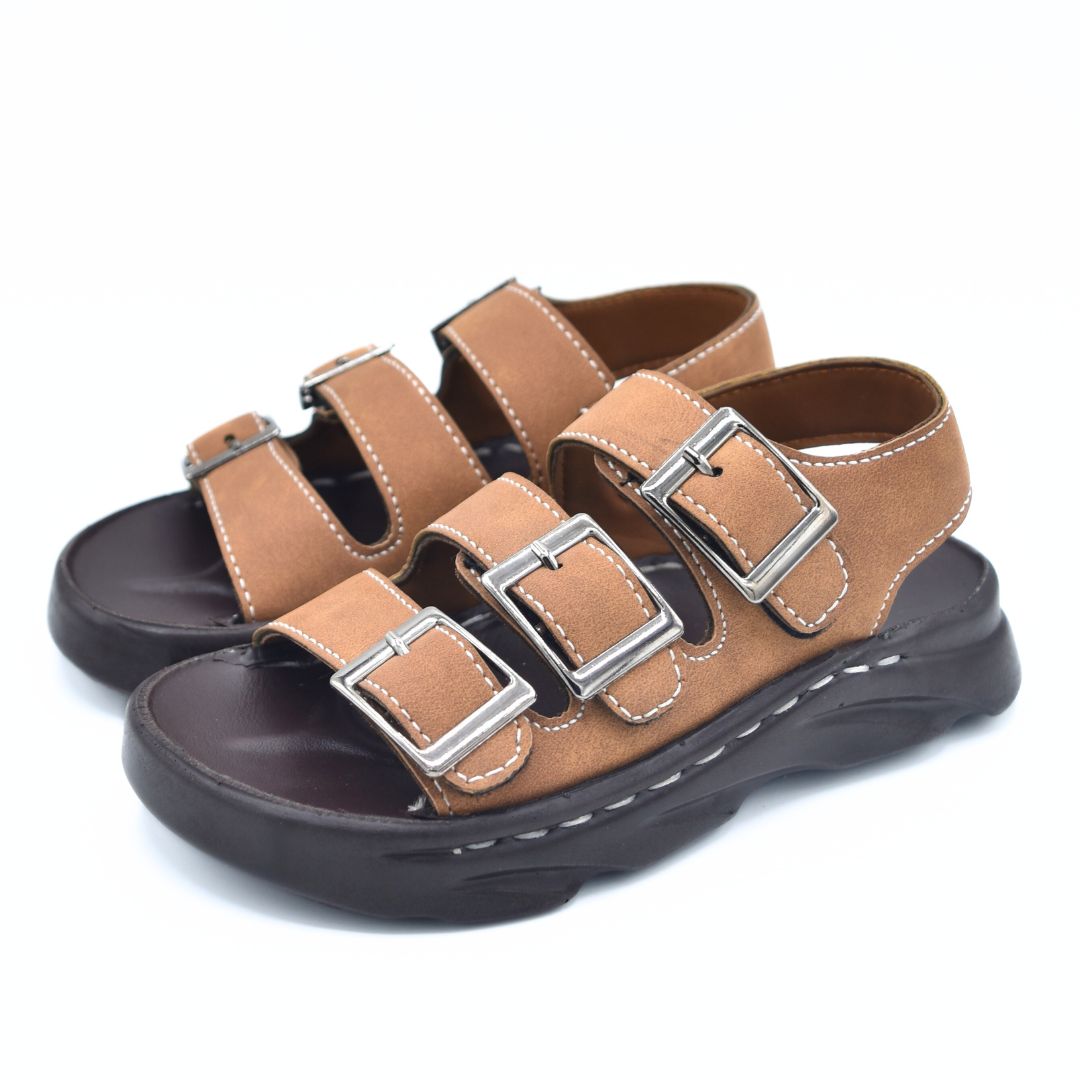 Triple Buckle Sandals