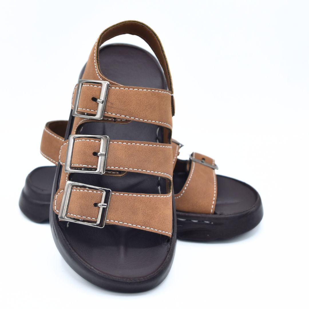 Triple Buckle Sandals