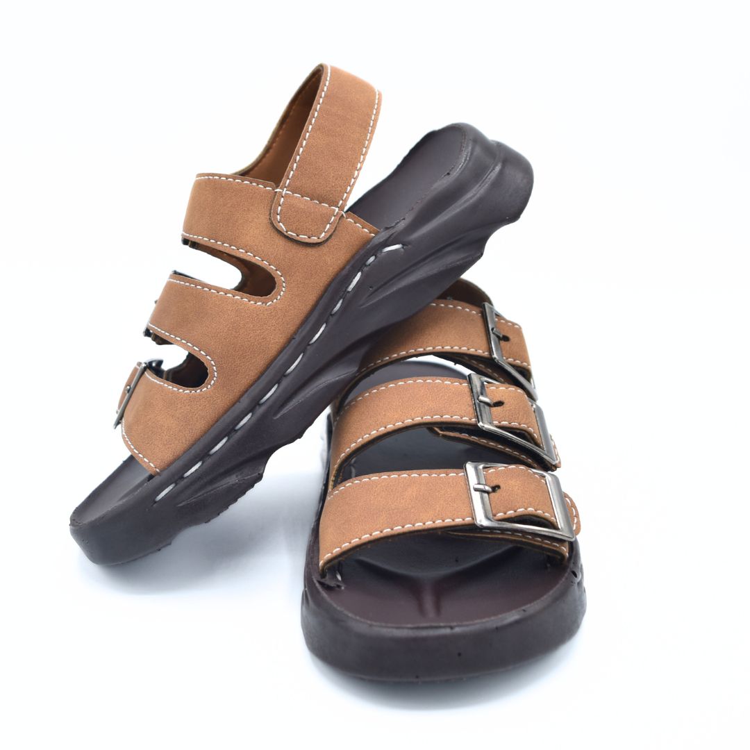 Triple Buckle Sandals