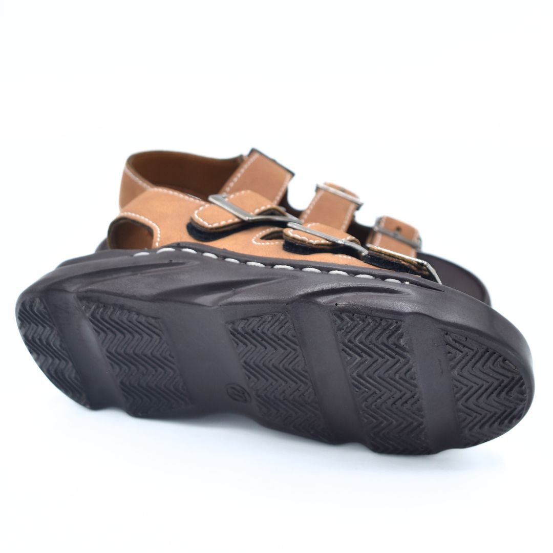 Triple Buckle Sandals