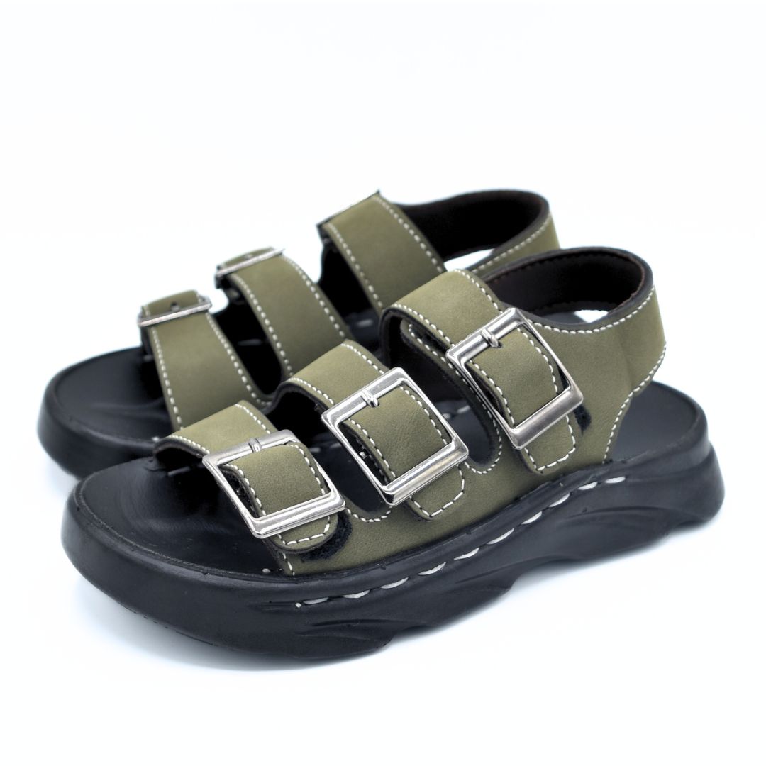 Triple Buckle Sandals