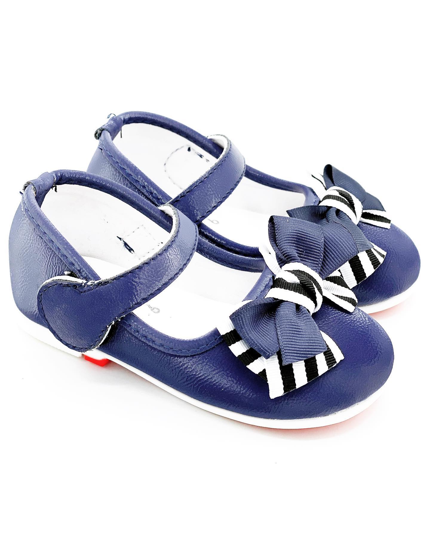 Stripy Bow Pumps