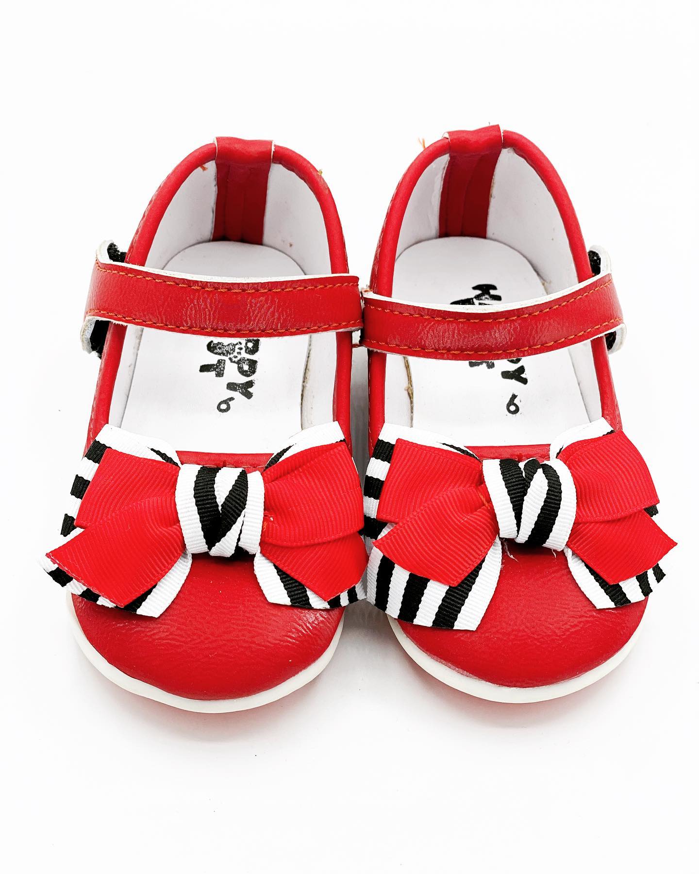 Stripy Bow Pumps