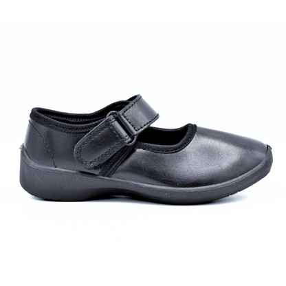 Girls Butterfly Strap School Shoes