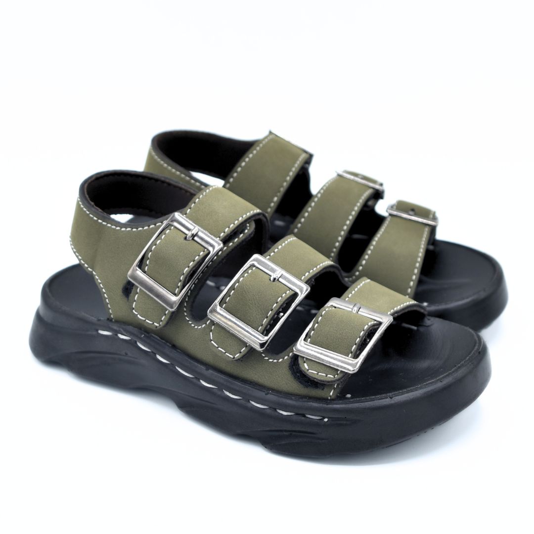 Triple Buckle Sandals