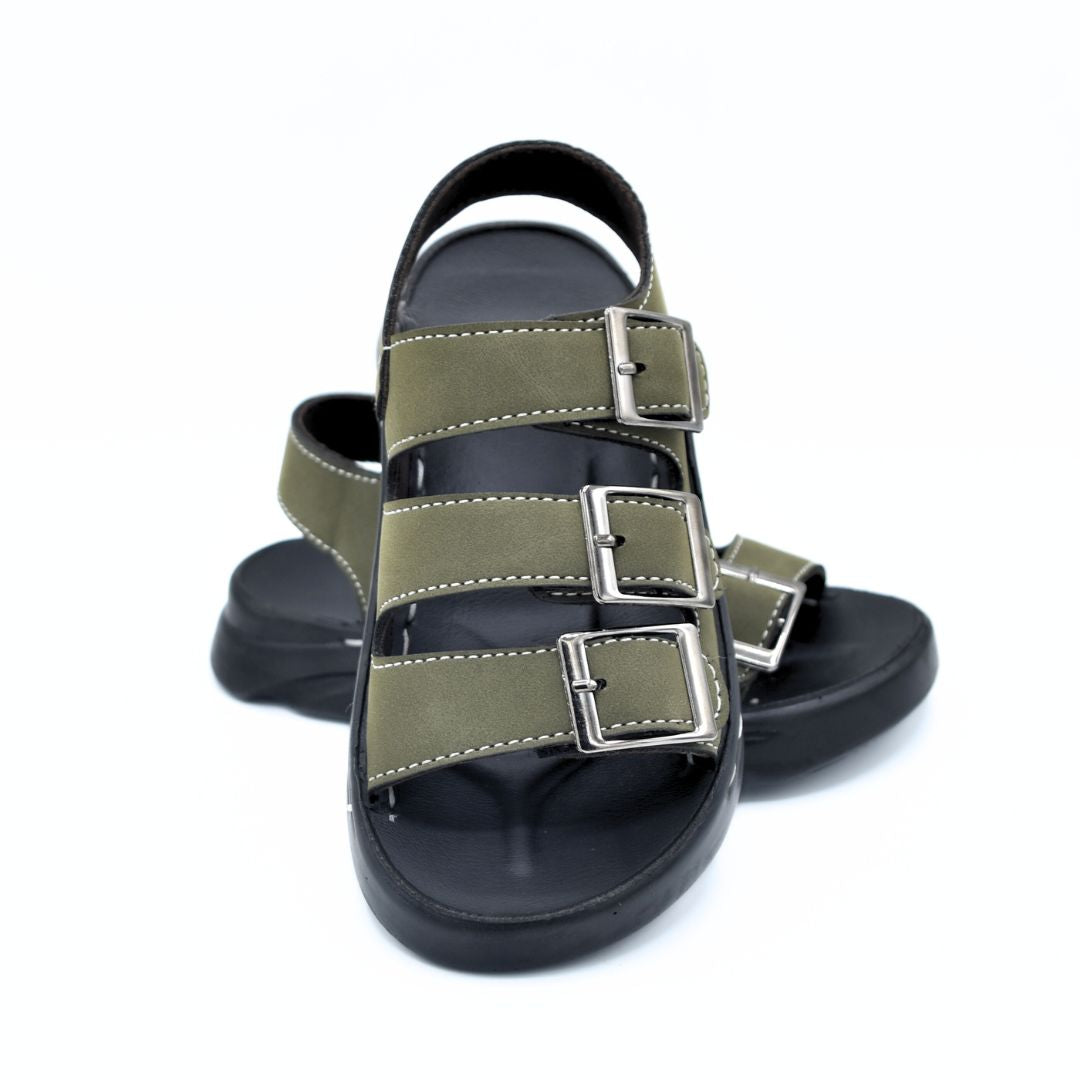 Triple Buckle Sandals