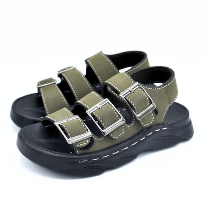 Triple Buckle Sandals